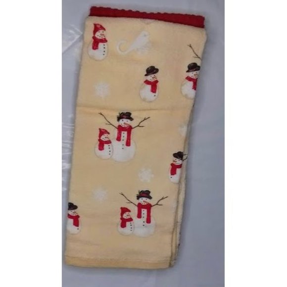 St. Nicholas Snowman Kitchen Towels - Picture 8 of 9